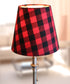 5"x8"x7” Heartland Hardback Empire Edson Clip On Lampshade, Lumberjack Buffalo Flannel Fabric