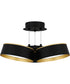 Byrnes Large Semi Flush Mount Matte Black