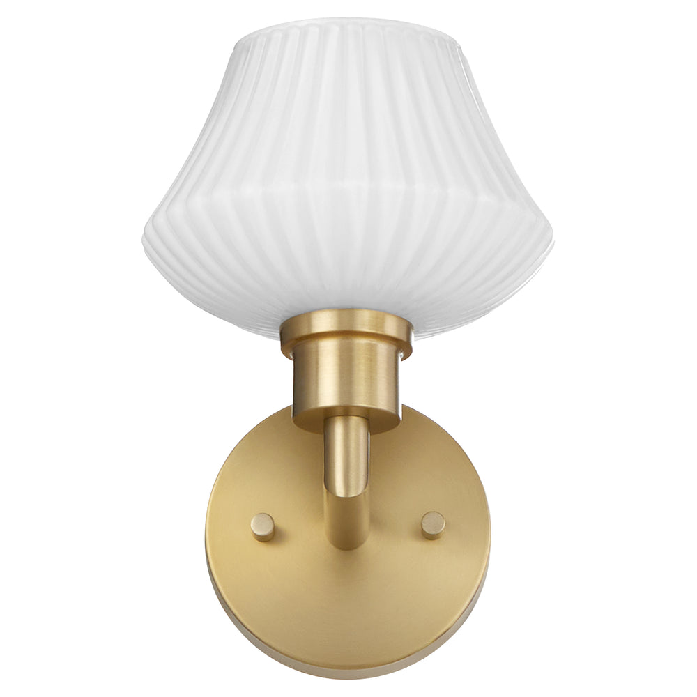 Cassini 1-light Wall Mount Light Fixture Aged Brass