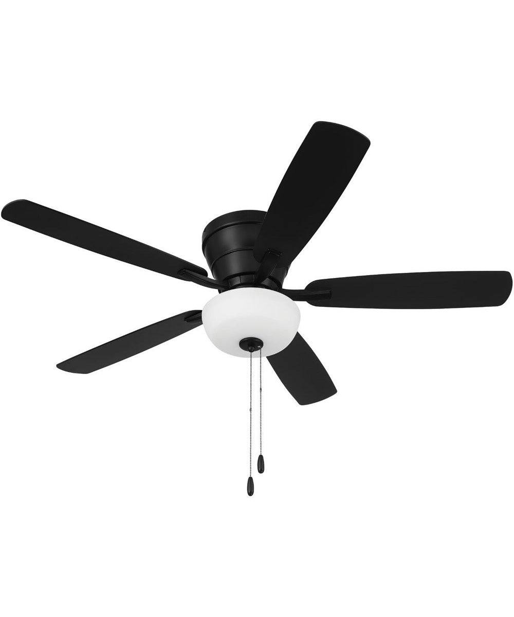 Wheeler 52 2-Light Bowl 2-Light Fan Flat Black