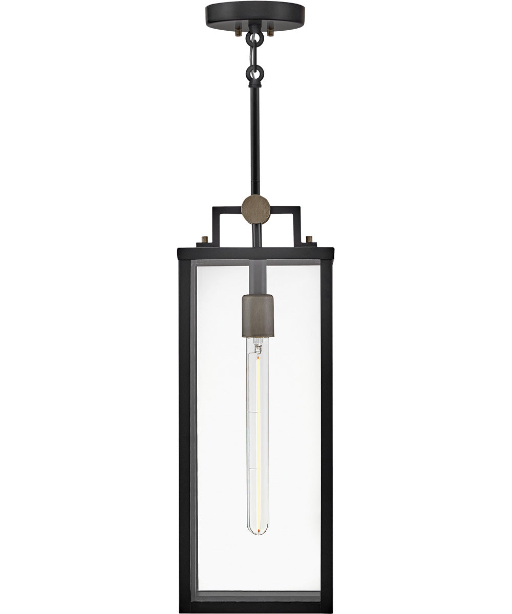 Catalina 1-Light Medium Hanging Lantern in Black