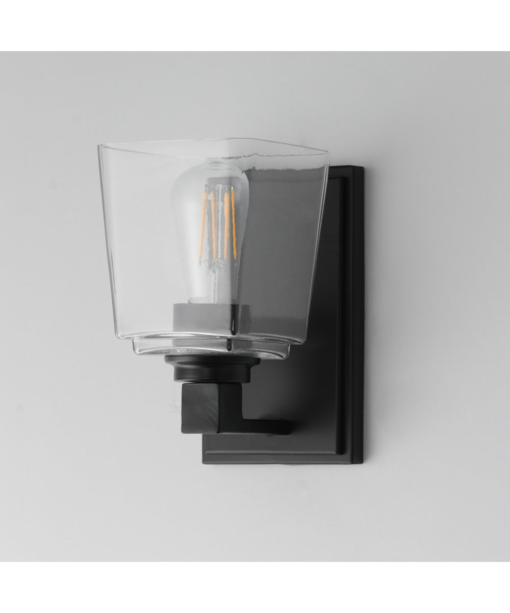 Cubos 1-Light Wall Sconce Black