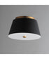 Miles 11 inch LED Flush Mount Black / Natural Aged Brass