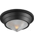 Hargreaves 1-Light Flush Mount Black