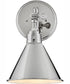 Arti 1-Light Single Light Sconce in Polished Nickel