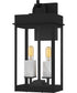 Carmen Medium 2-light Outdoor Wall Light Matte Black