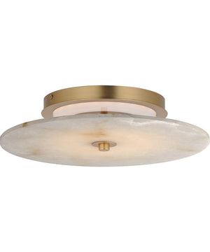 Quarry 15 inch LED Wall Sconce/Flush Mount Natural Aged Brass