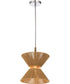 Serena 1-Light Lighting Chrome/Walnut