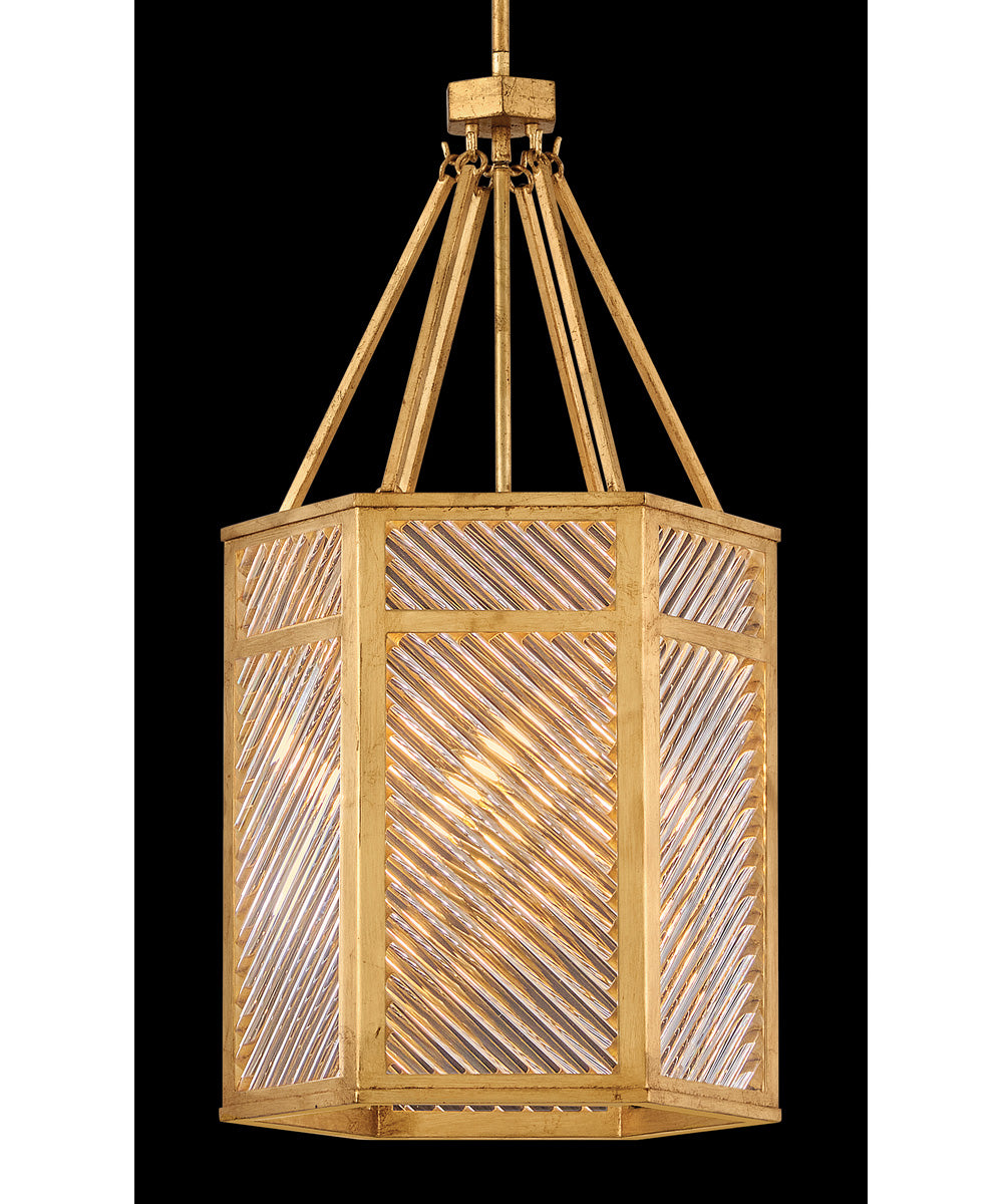 Sura 4-Light Large Pendant in Distressed Brass