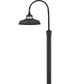 Troyer 1-Light Medium Post Mount Lantern in Black