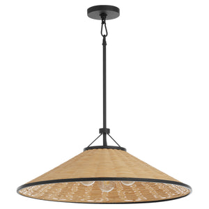 Cona 3-light Pendant Matte Black