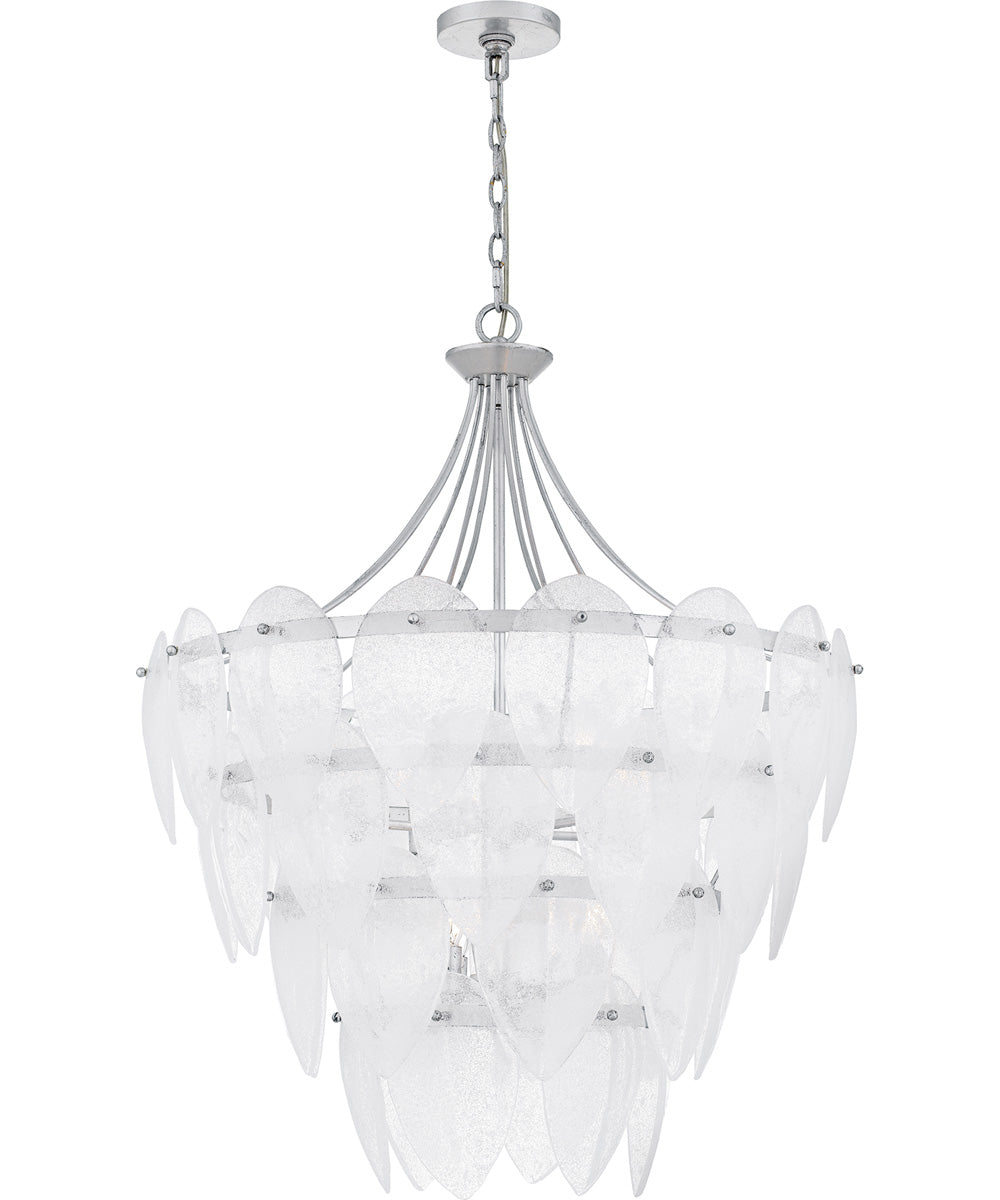 Quoizel Pendant Large 7-light Pendant Silver Leaf