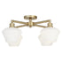 Cassini 4-light Ceiling Flush Mount Aged Brass