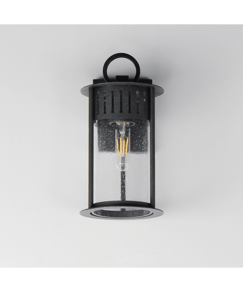 Windsor 1-Light Small Outdoor Wall Sconce Black Patina