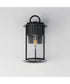 Windsor 1-Light Small Outdoor Wall Sconce Black Patina