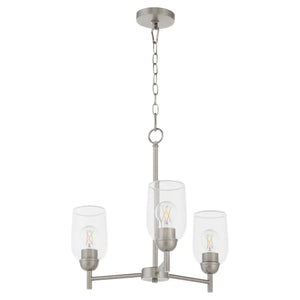 Wallinger 3-light Chandelier Satin Nickel