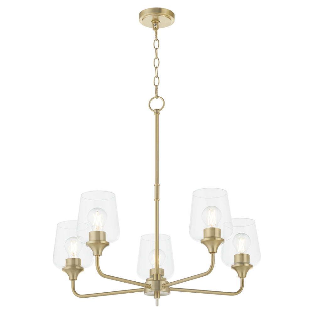 Raymond Chandelier Aged Brass