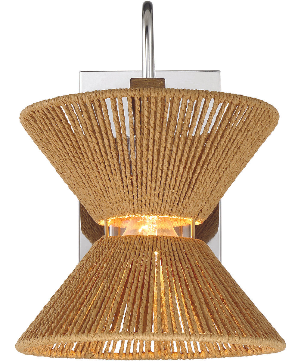 Serena 1-Light Lighting Chrome/Walnut