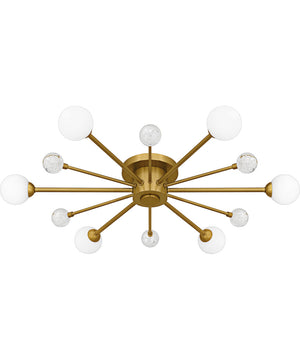 Quoizel Semi-Flush Mount Extra Large 6-light Semi Flush Mount Brushed Gold