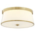 Weir 4-light Ceiling Flush Mount Aged Brass