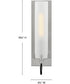 Ryden 1-Light Medium Single Light Sconce in Brushed Nickel