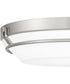 Dunbar Medium Flush Mount Brushed Nickel