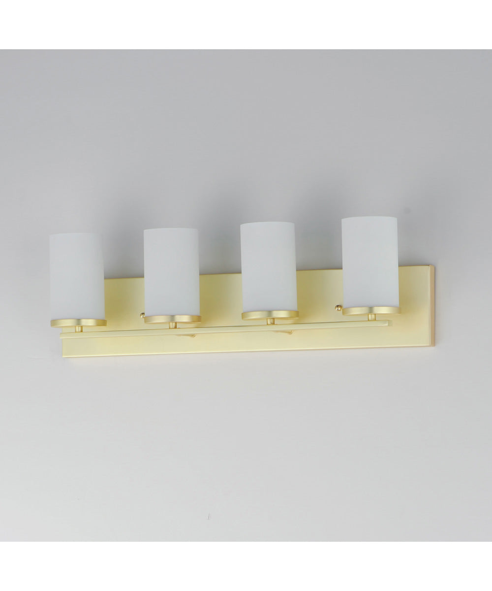 Lateral 4-Light Bath Vanity Satin Brass