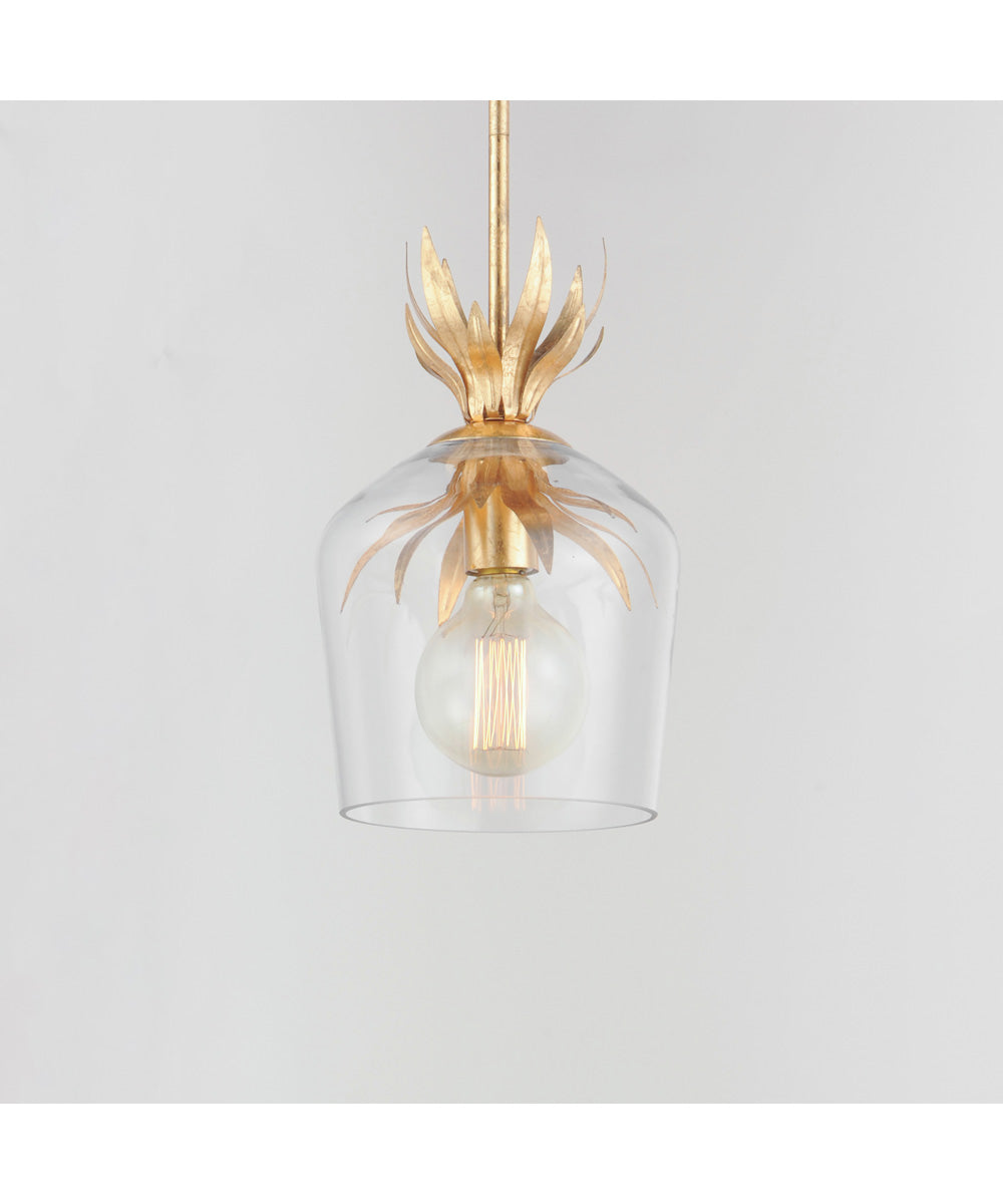 Paloma Single Pendant Gold Leaf