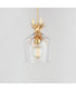 Paloma Single Pendant Gold Leaf