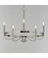 Frankie 5-Light Chandelier Satin Nickel