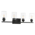 Wallinger 4-light Bath Vanity Light Matte Black