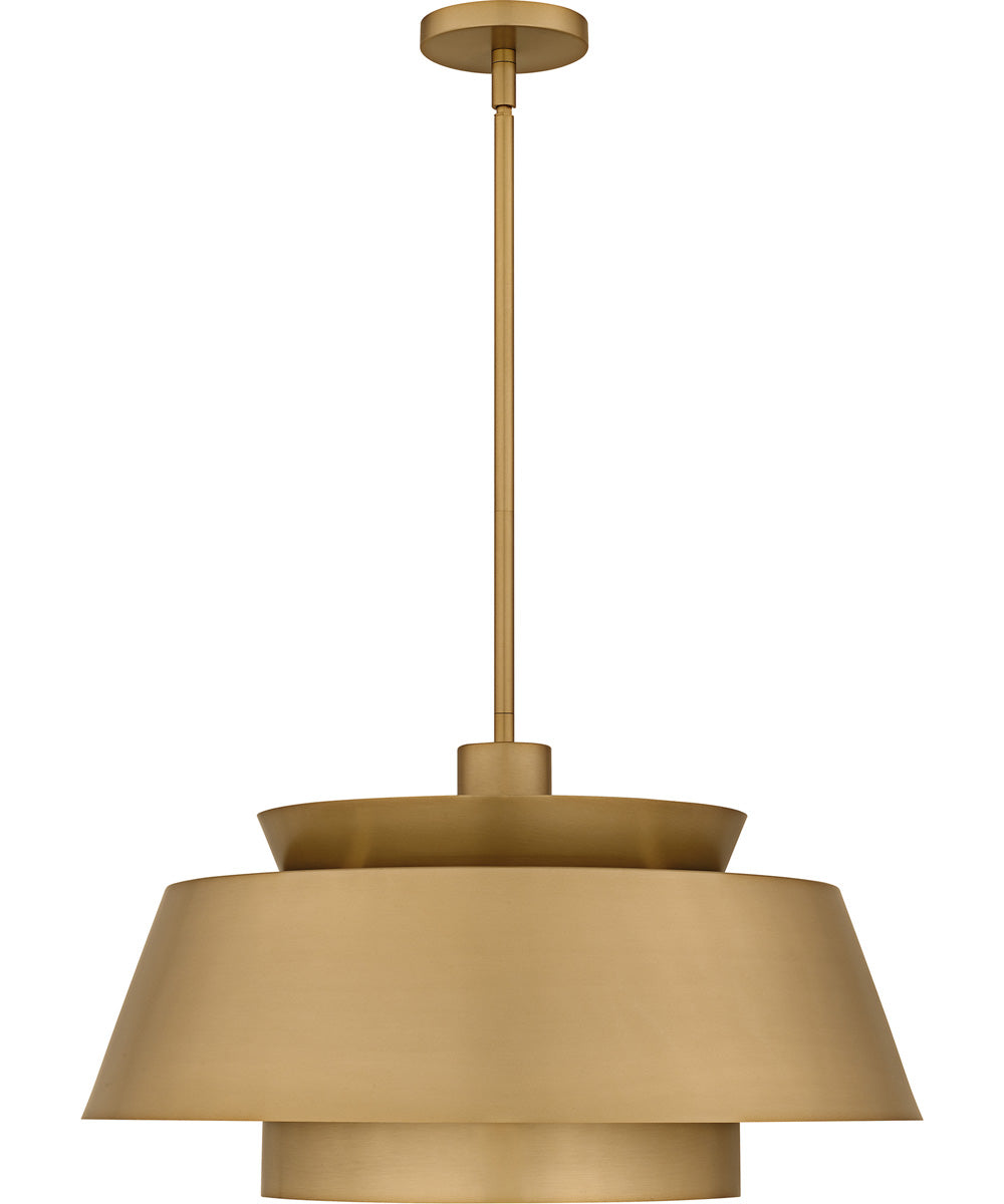 Lumi Large 3-light Pendant Brushed Weathered Brass