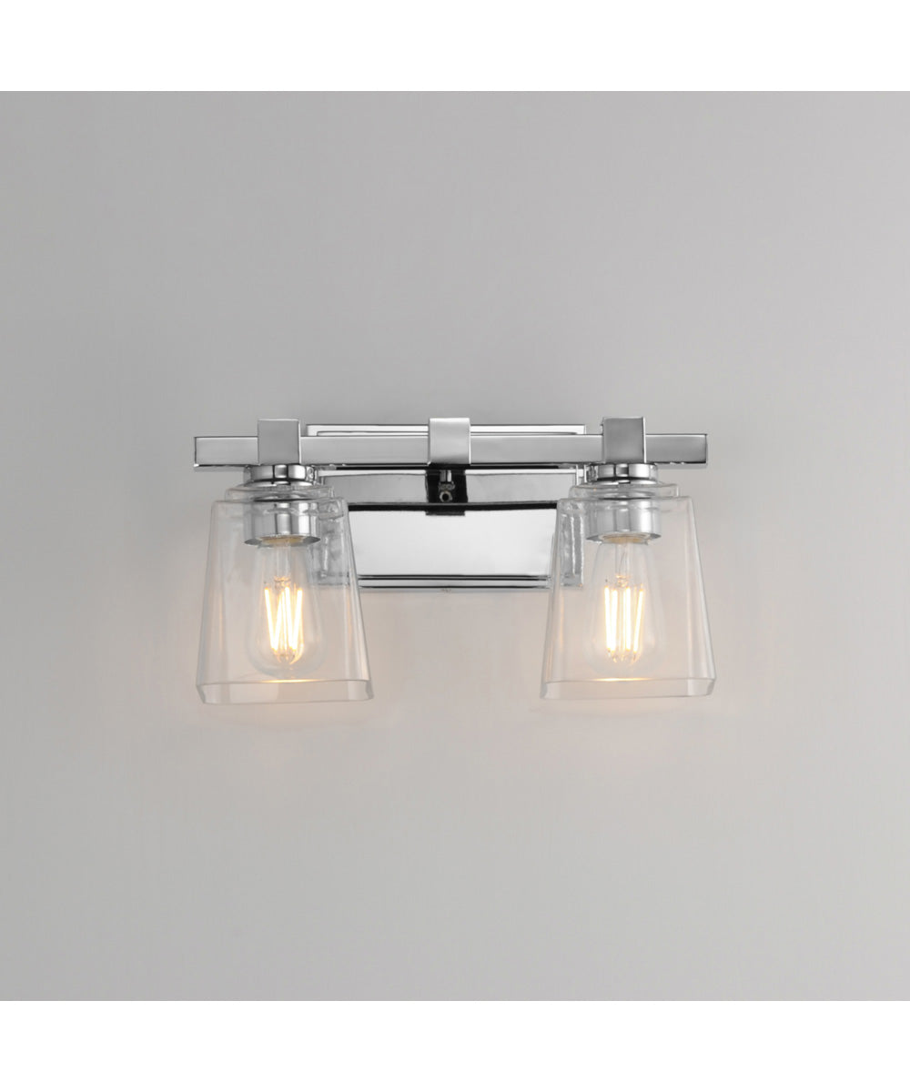 Cubos 2-Light Wall Sconce Polished Chrome