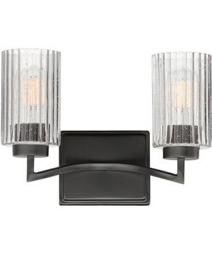 Rigata 2-Light Wall Sconce Black