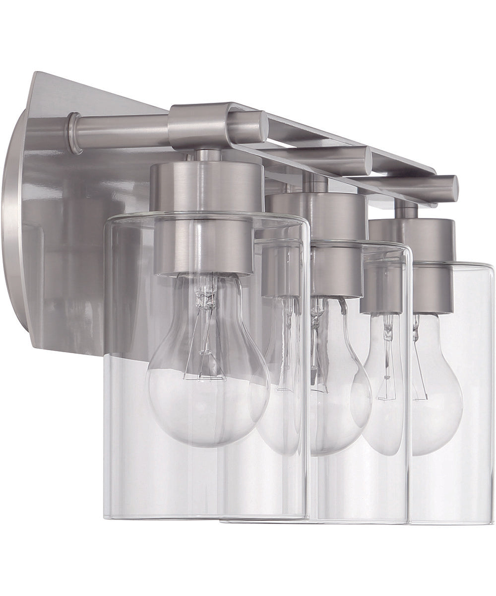 Hendrix 3-Light Lighting Brushed Polished Nickel