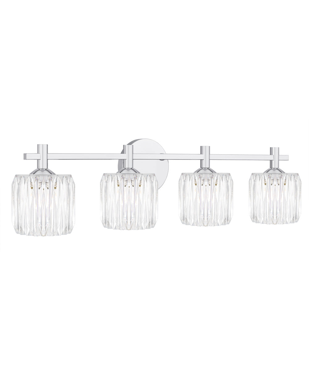 Spade Extra Large 4-light Bath Light Polished Chrome