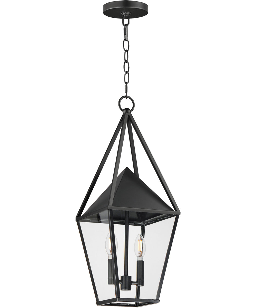 Bavaria 2-Light Large Outdoor Pendant Black