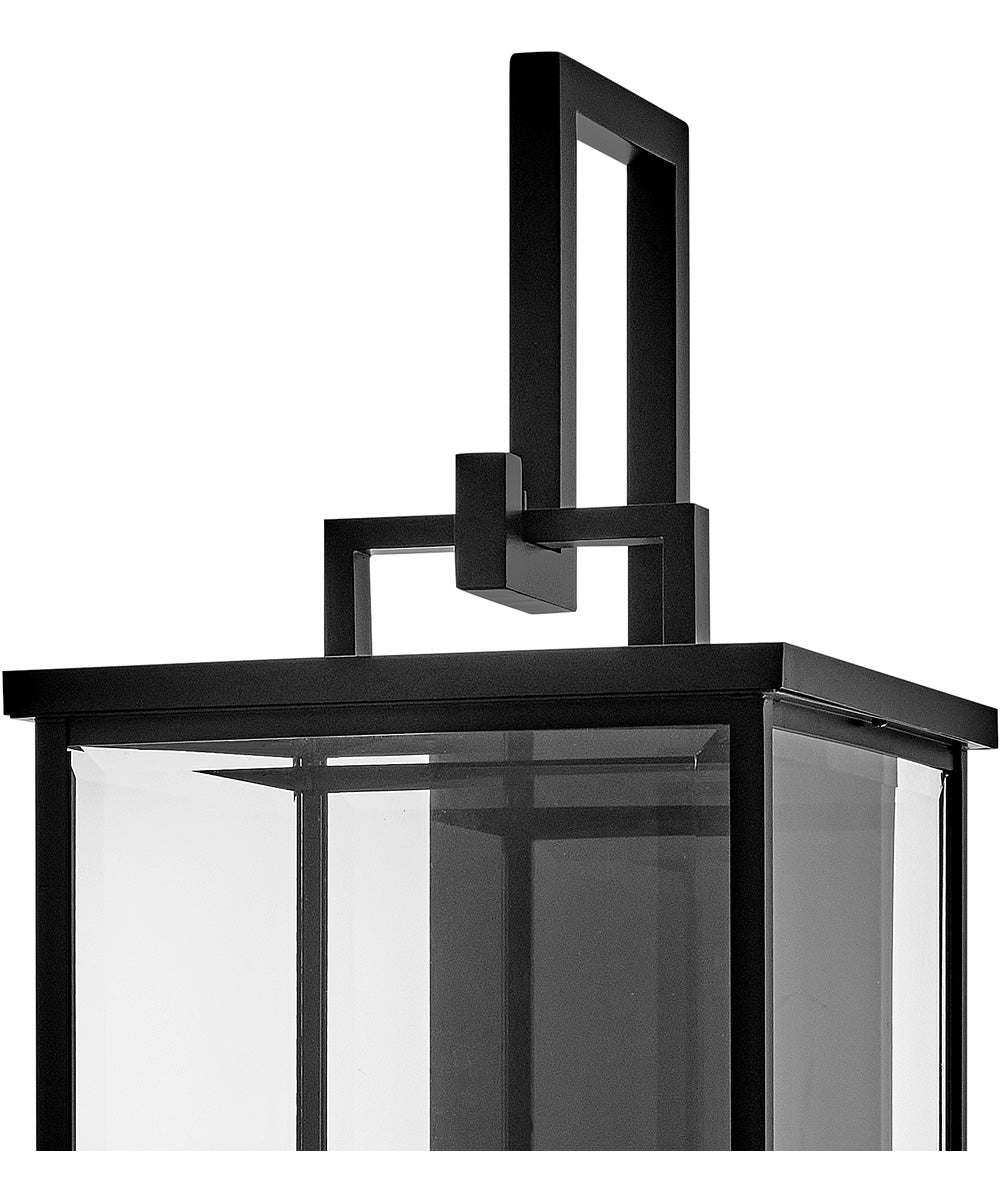 Weymouth 4-Light Extra Large Wall Mount Lantern in Black