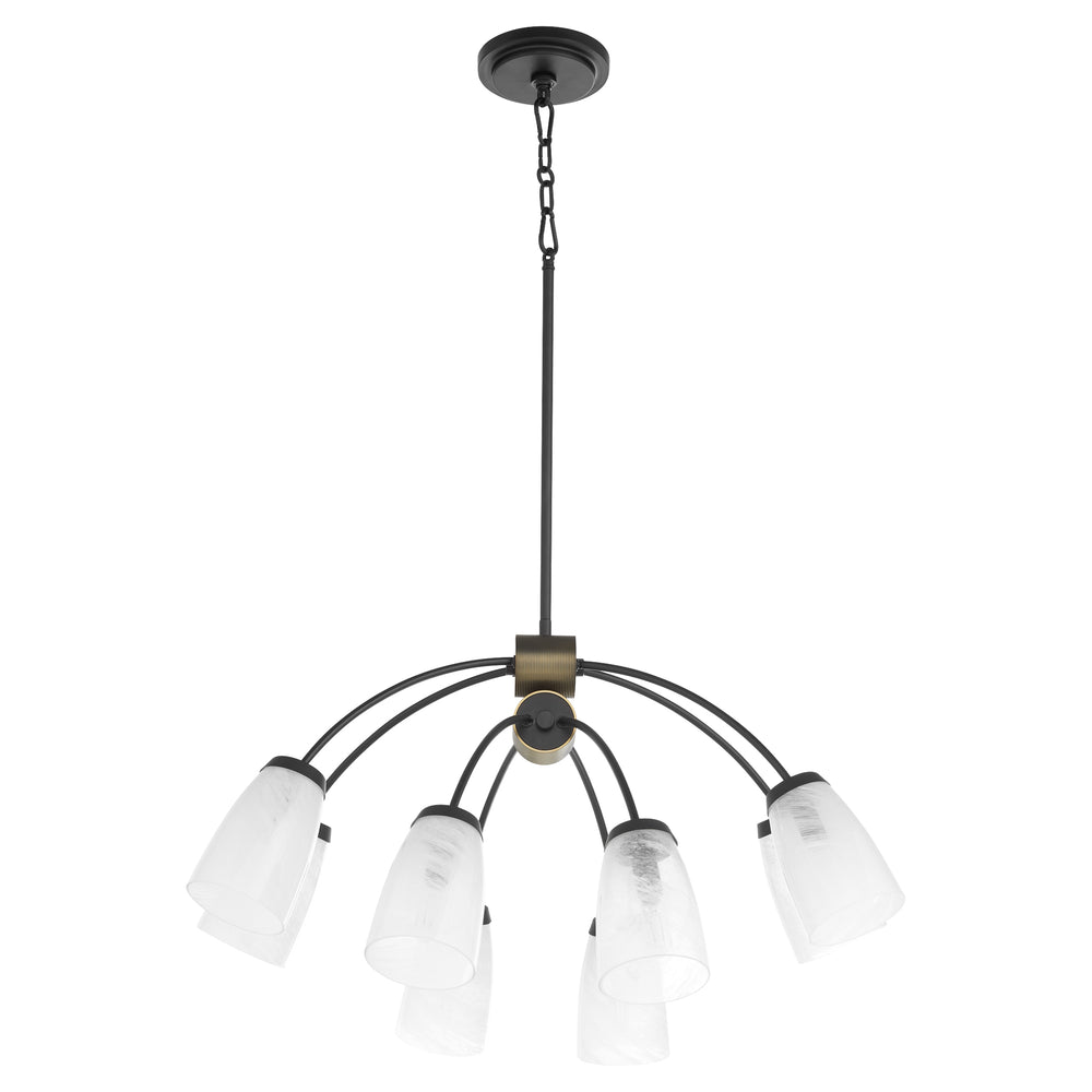 Arpeggio 8-light Chandelier Matte Black