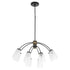 Arpeggio 8-light Chandelier Matte Black