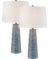 Kent 31'' High 1-Light Table Lamp - Set of 2 Dark Blue