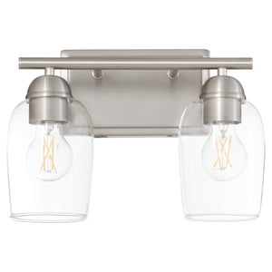 Wallinger 2-light Bath Vanity Light Satin Nickel