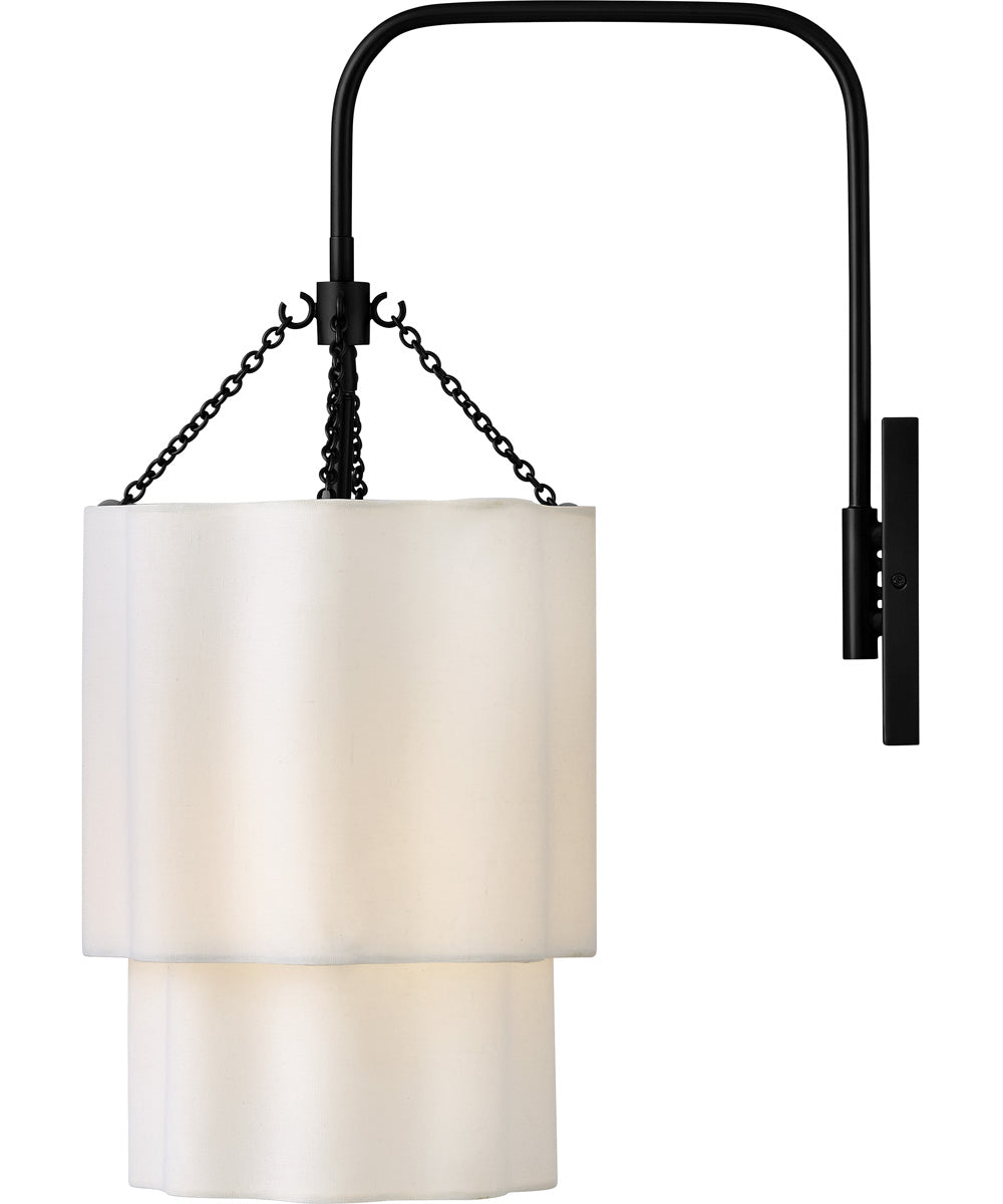 Gwen 1-Light Large Single Light Sconce in Black