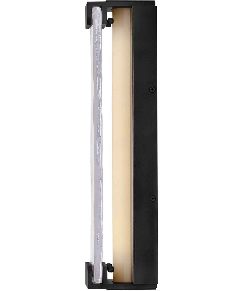 Zayde LED-Light Medium Wall Mount Lantern in Black