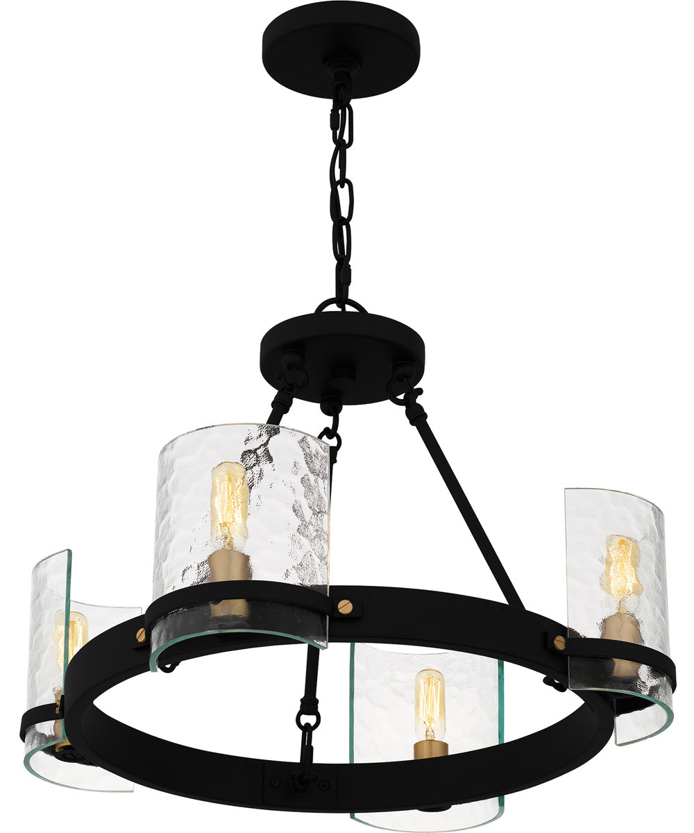 Gloucester 4-light Chandelier Matte Black