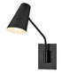 Bray 1-Light Medium Swing Arm Single Light Sconce in Black