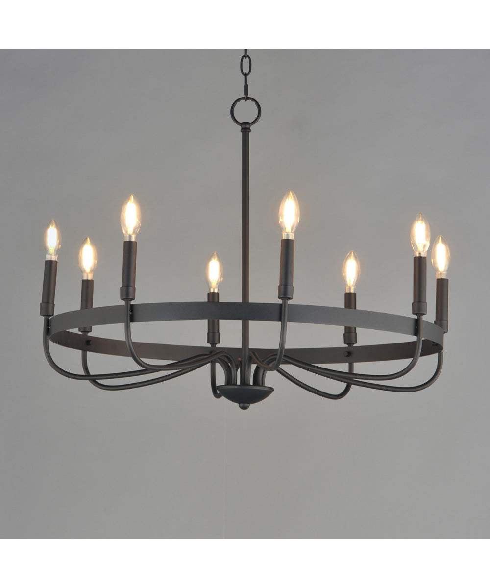 Frankie 8-Light Chandelier Black