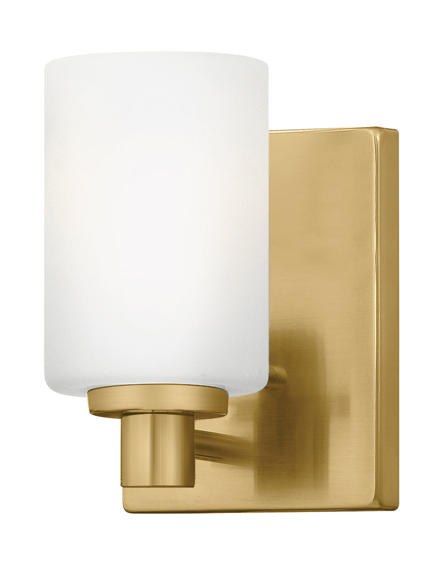 Karlie 1-Light Small Single Light Sconce in Lacquered Brass