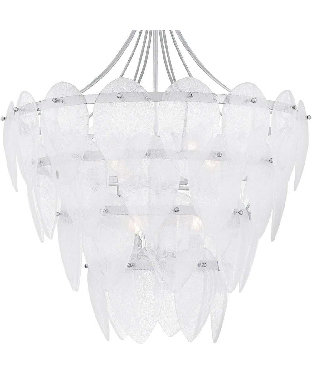 Quoizel Pendant Large 7-light Pendant Silver Leaf