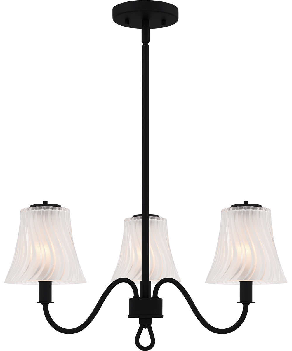 McKinney 3-light Chandelier Matte Black